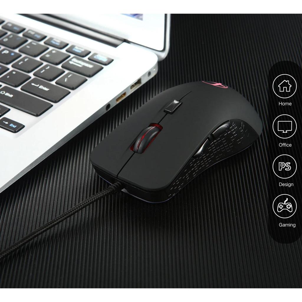 Heated Mouse Warmer for Cold Winter Wired Computer Mice 2400 DPI Adjustable Gaming Mouse for Gamer Heating Mouse