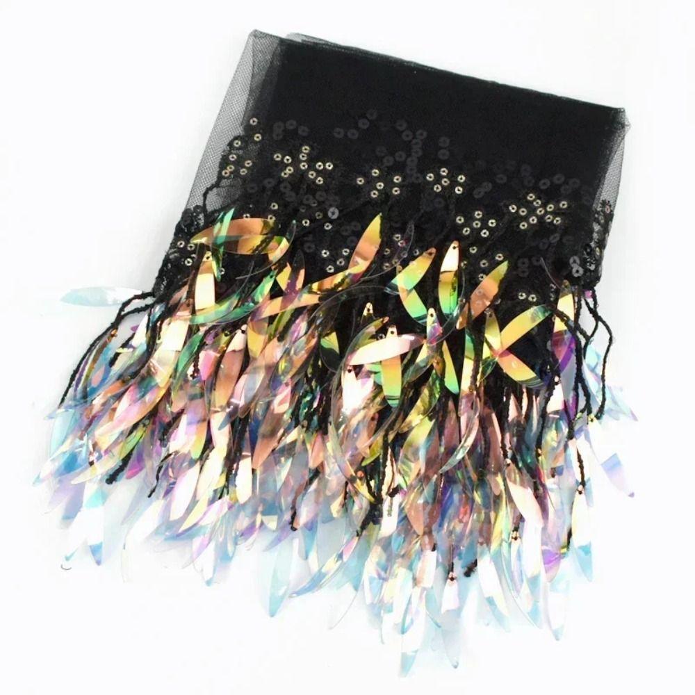 10 Yards Sequin Fabric Mesh Fringe Trim DIY Craft Fringe Trimming Ribbon Lace Trim DIY Craft