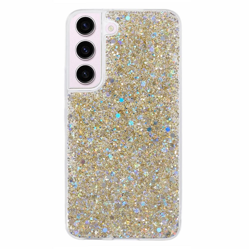 For Samsung Galaxy S23 TPU Case Sequins Powder Sparkle Phone Cover