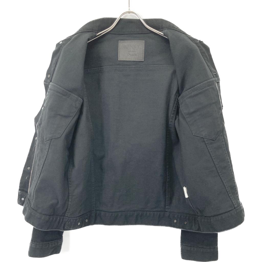 HYSTERIC GLAMOUR [22AW] KINKY JEANS 02223AB16 3-я джинсовая куртка XL черный Подержанный