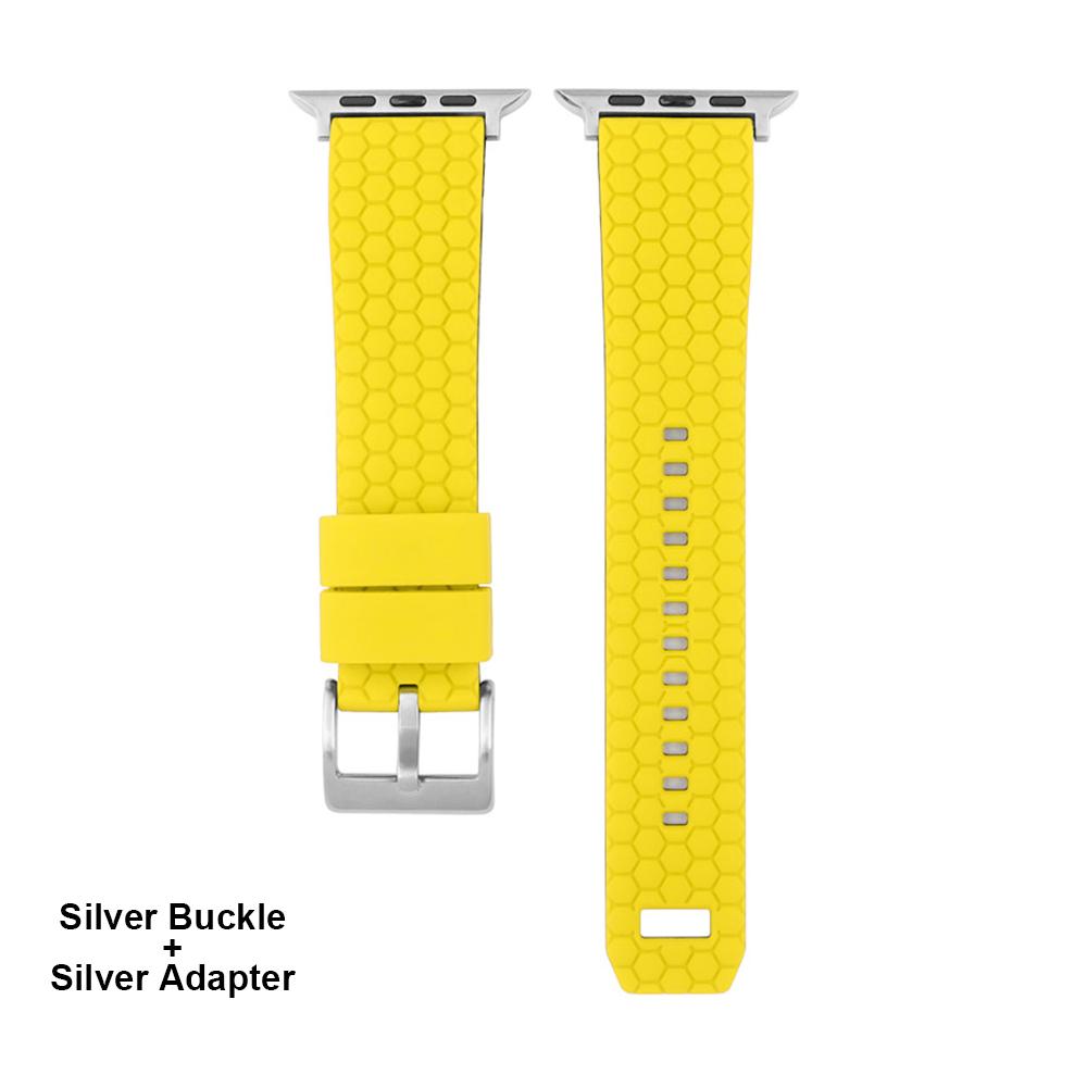 Силиконовый ремешок с сотовой текстурой для Apple Watch Band 45мм 44мм 41мм 40мм 42мм Браслет для iWatch Series 7 6 SE 5 4 3 Ремешок для часов