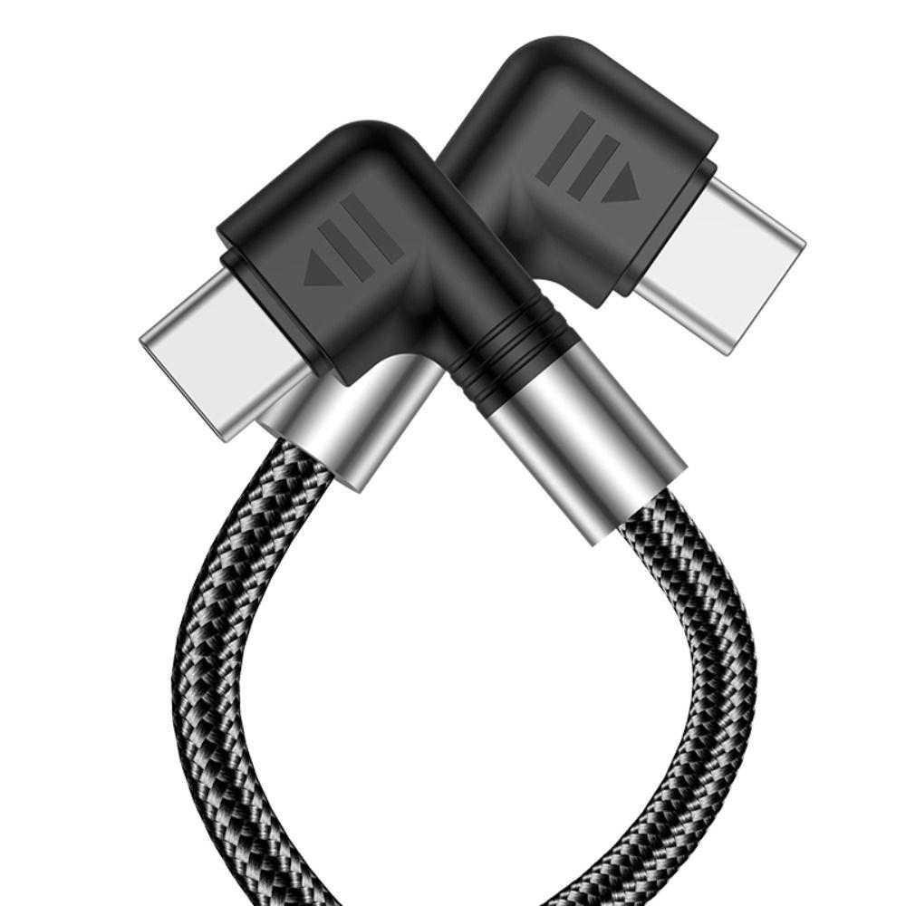 90 градусов Emarker Chip QC4.0 Double Elbow PD 100 Вт Type C кабель для быстрой зарядки USB-C шнур передачи данных