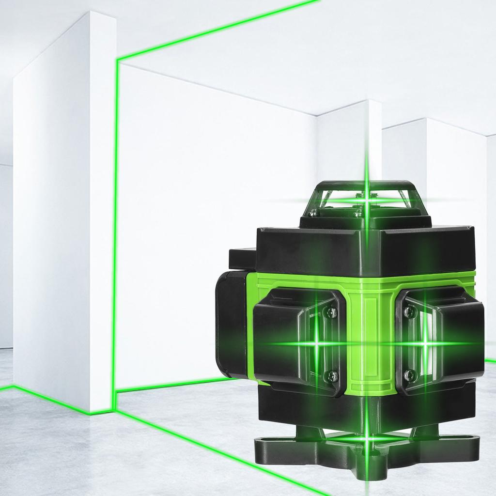 Многофункциональный 4D 16-линейный лазерный уровень 3 градуса самонивелирующийся станок USB перезаряжаемый литиевый аккумулятор