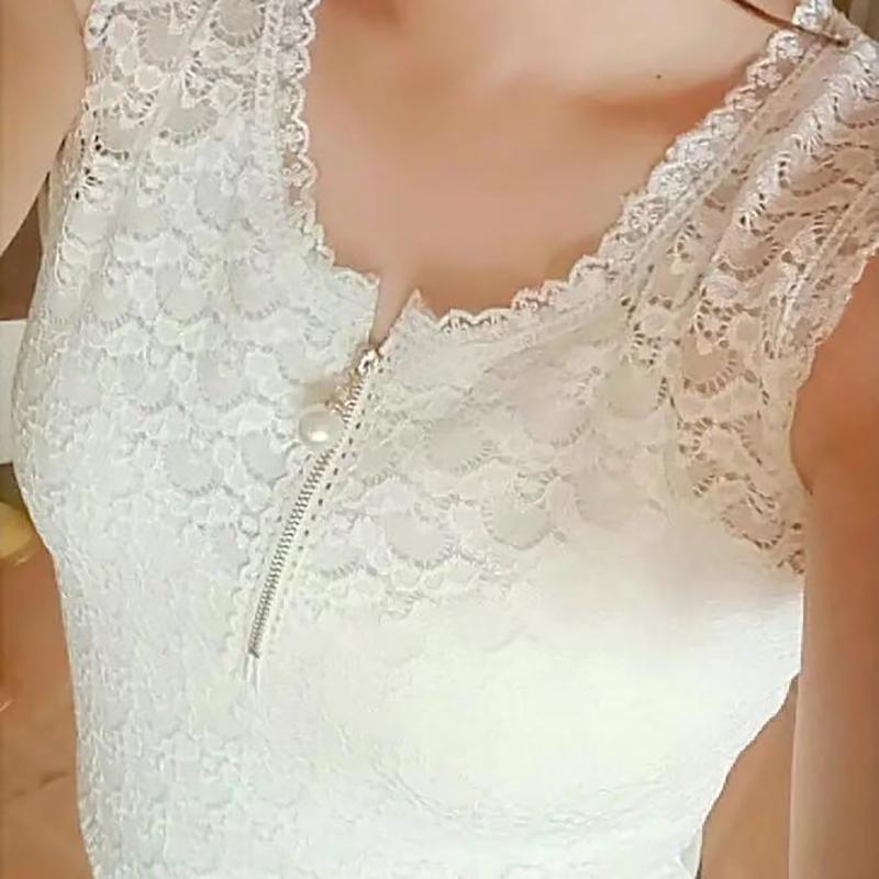 Женская кружевная майка, летняя корейская женская одежда больших размеров, верхняя одежда, модный свободный жилет, нижнее белье