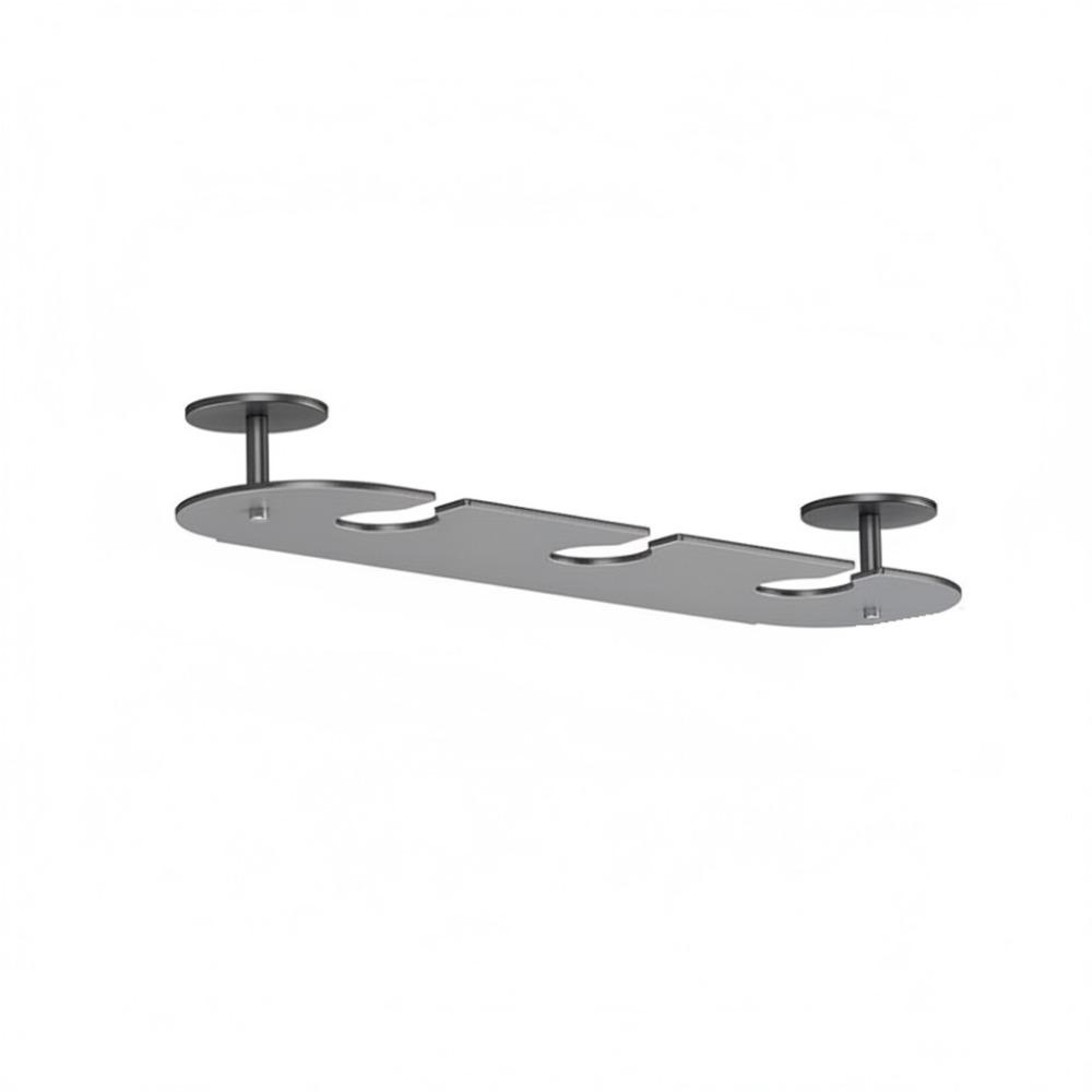 Punch-free Upside Down Shelf 2/3/4 Slots Goblet Storage Rack Inverted Goblets Rack Wine Cabinet