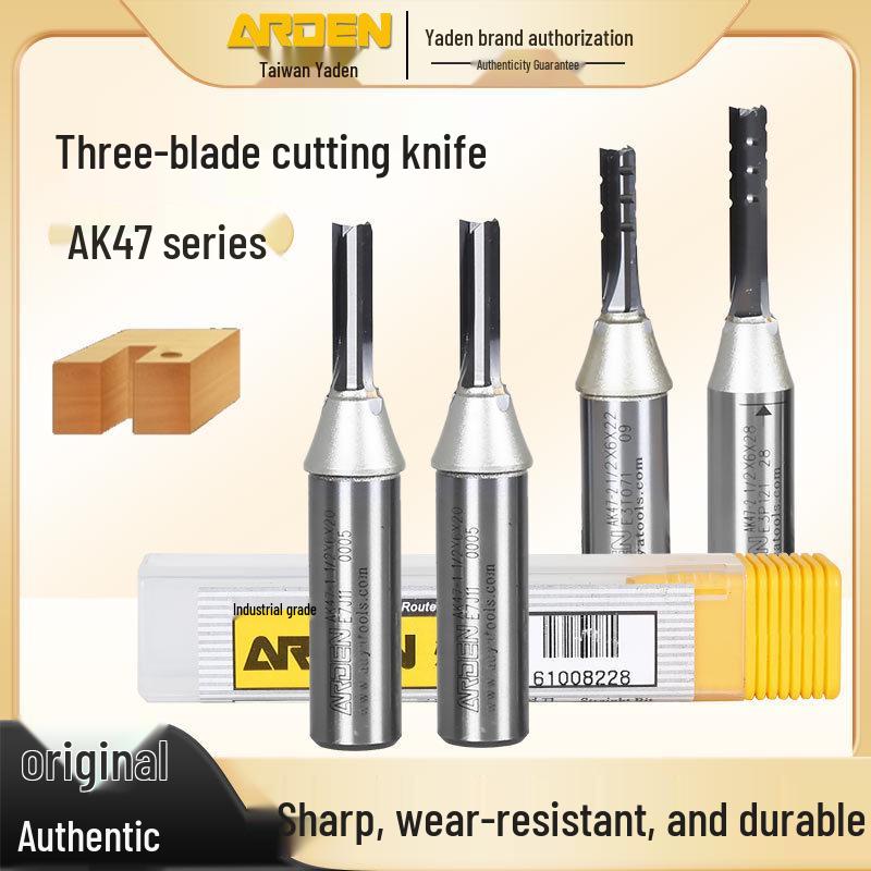 Yaden TCT Triple-Blade Rip Saw Woodworking Milling Cutter - High-Speed Chip Breaking AK47 Universal Blanking.