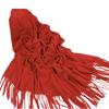 Warm Tassel Shawl Autumn and Winter Solid Color Cashmere Scarf Winter Solid Color Wool Scarf for Men and Women