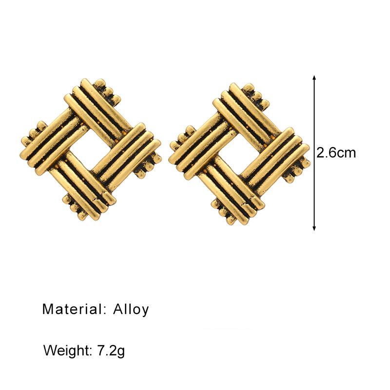 Простые и креативные ретро-круглые C-образные геометрические серьги, женские индивидуальные геометрические серьги для девочек