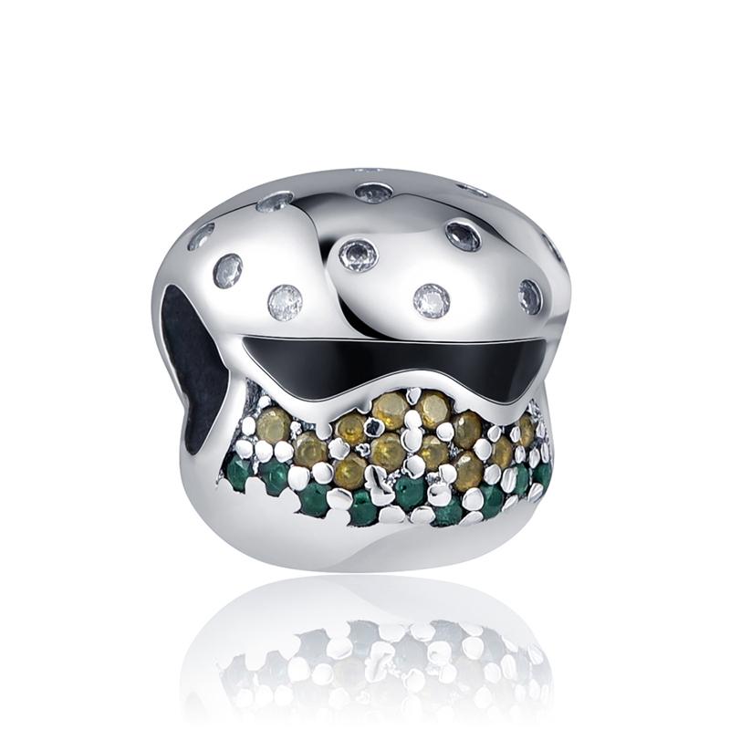 Новые медные подвески-бусины Кекс Кофе Пиво Клубника Авокадо Шоколад Арбуз Подходят для браслета Ожерелья DIY Украшения