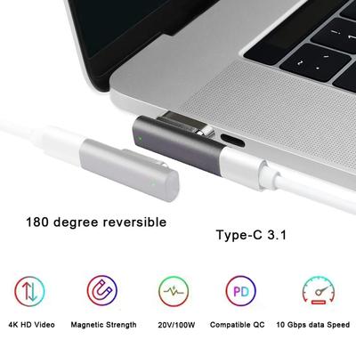 Магнитный адаптер USB C 3.1 типа C 20-контактный конвертер для зарядки PD ноутбука для MacBook/Huawei