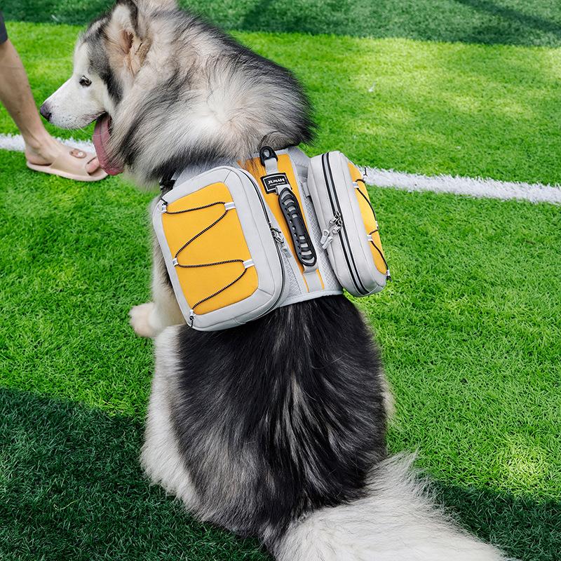 Большая сумка для питомца, саморюкзак для собаки, сумка для собаки, рюкзак для собаки большой вместимости, закуски, для прогулки с собакой, тяга, взрывозащищенный наплыв