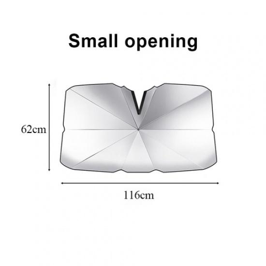 1PC Car Sunshade Umbrella-style Front Glass Sunshade Sunscreen Heat Insulation Cloth Car Windshield Sunshade Car Umbrella