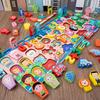 Montessori Wooden Number Puzzle Shape Sorter Counting & Matching Game Magnetic Fishing Game Logarithmic Board Toy for Kids Gifts
