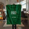 1PC Saudi Arabia National Football Team Patterned Flannel Blanket Suitable For All Seasons for Home Decor Warmth and Comfort Gifts Holiday Present