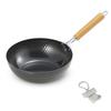 Frying Lightweight Hammered Iron IH Made In Comes with Original Tag J-kitchens Pan, Stir-Fry Pot, 24cm, Compatible, Gas, Japan,