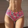 CINOON Женские сексуальные трусики с цветами и низкой талией, стринги, нижнее белье, женское горячее искушение, ультратонкое прозрачное нижнее белье