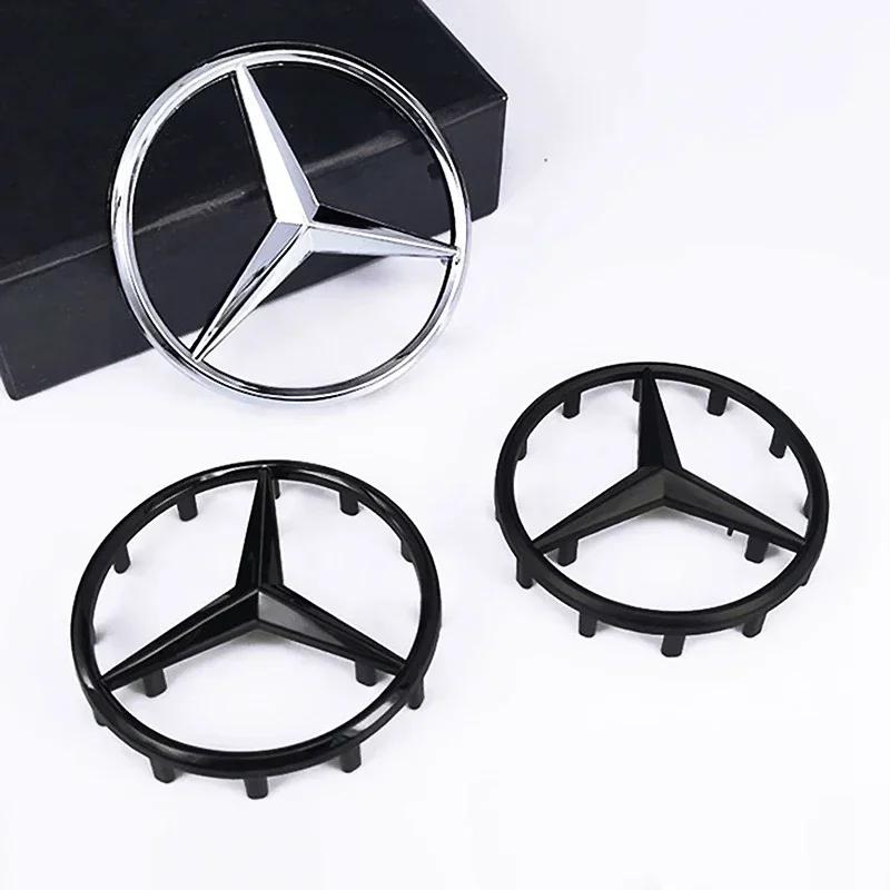 Car Sticker 2025 Hot For Benz For AMG Car For Mercedes Benz AMG 1pcs 52mm 57mm Car Steering Wheel Badge Emblem Sticker For Merce