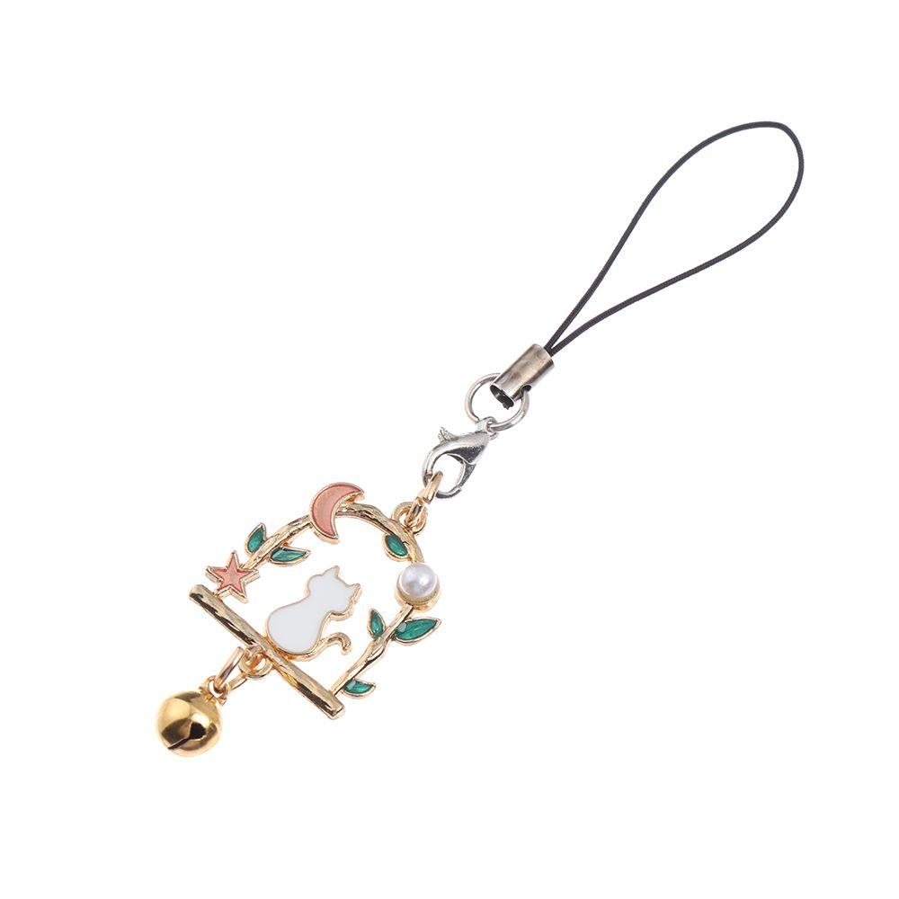 Шарм Сумка Аксессуары Кот Милый Цветок Чехол для телефона Подвеска Мини