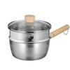 Японская алюминиевая кастрюля Юкихира Chuidahuang 20 см с пароваркой