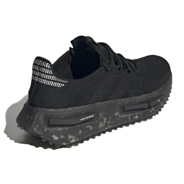 adidas Черные кроссовки унисекс NMD_S1 Made To Be Remade Core-Black Cloud-White GX7608
