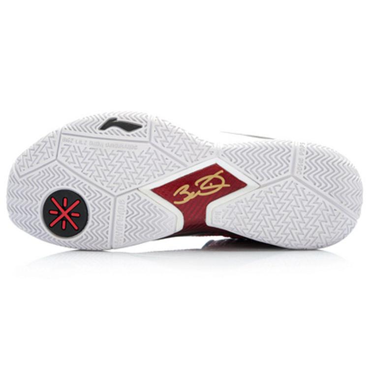 Li Ning WOW 3 Красное Море Баскетбольные Кроссовки Мужские Красные Черные ABAJ013-36