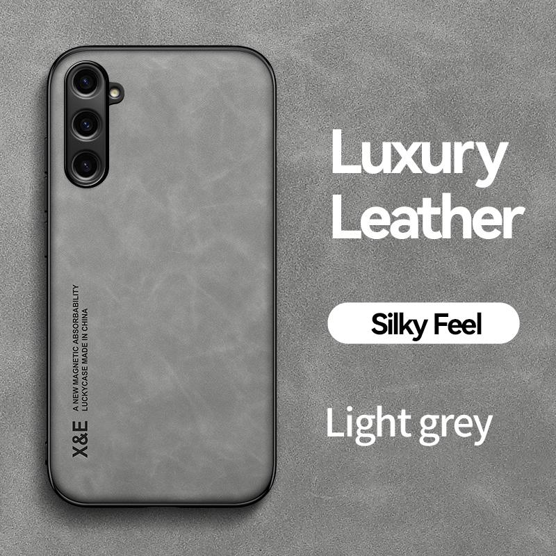 KEYSION Роскошный кожаный чехол в стиле ретро для Samsung M34 5G S23 FE, силиконовый + ПК, противоударная задняя крышка для телефона Galaxy S23 FE 5G M34 5G