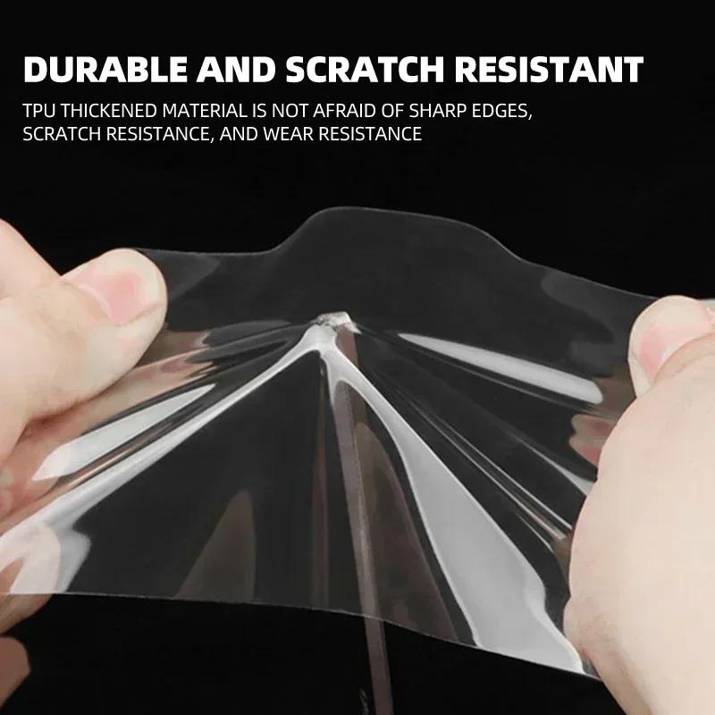 DAR4 Car Rear Bumper Trunk Sill Transparent Protector Sticker For Mercedes Benz B/C/E/S Class A Class C200L GLC GLE CLA accessories