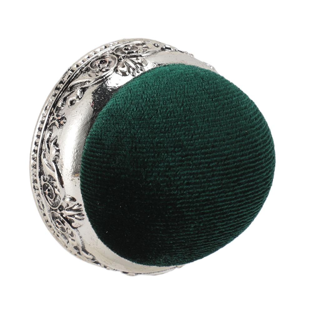 Half Ball Shape Retro Needle Cushion Soft Elastic Design Metal Base Pin Cushion For Sewing