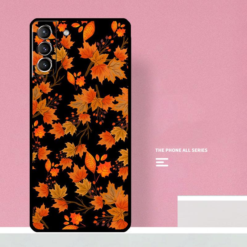 Осенние Листья Тыква Хэллоуин Чехол Для Samsung Galaxy S20 FE S21 S22 S23 Ultra S8 S9 S10 Note 10 Plus 20 Ultra Обложка