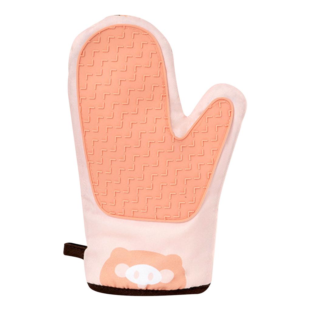 Перчатки для духовки с принтом животных Catoon, термостойкие перчатки для готовки, мягкие хлопковые перчатки для духовки, для приготовления пищи на гриле