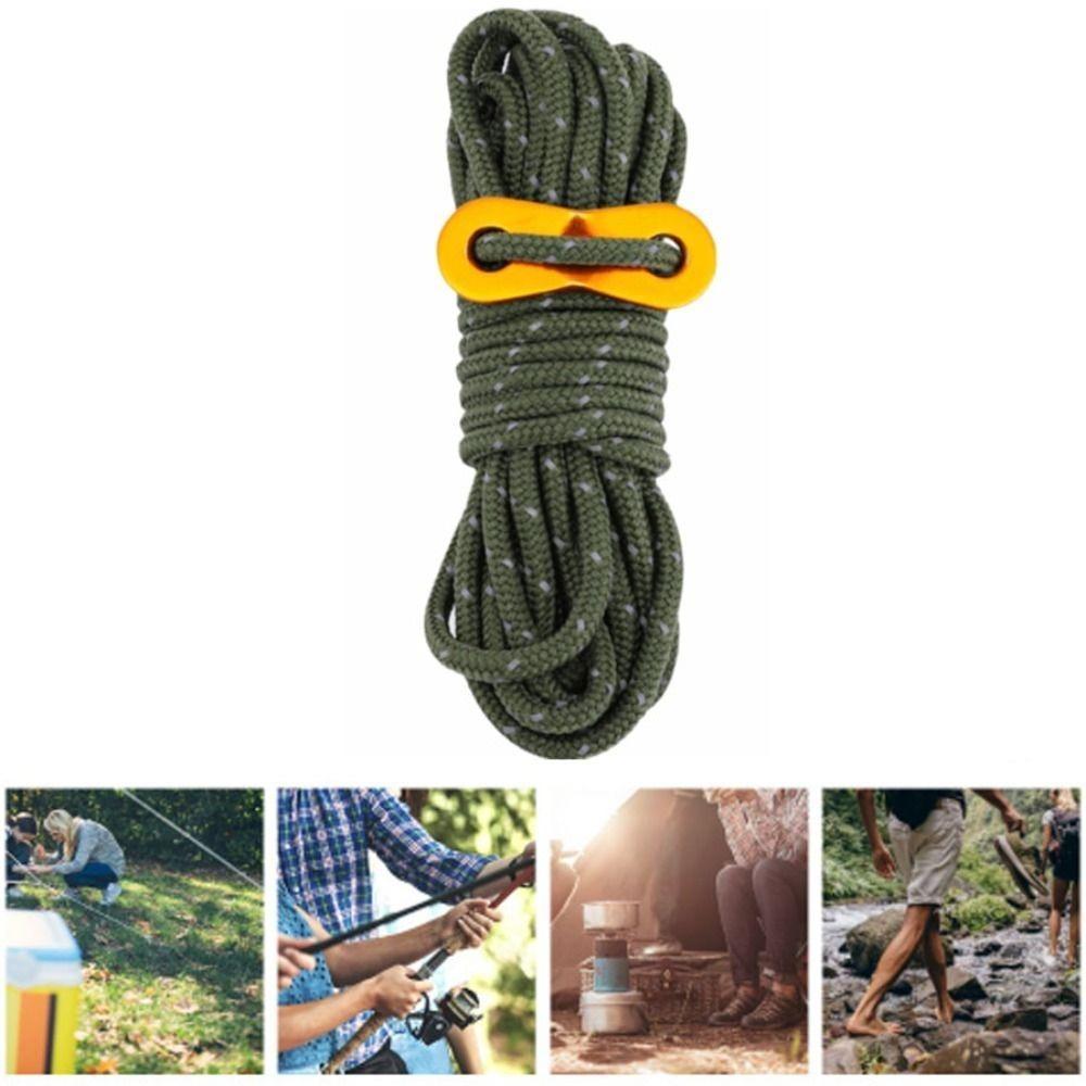8 Pcs 4 m 4 mm Tent Guide Ropes with Aluminum Alloy Buckle Tent Cords Reflective Tent Ropes Camping