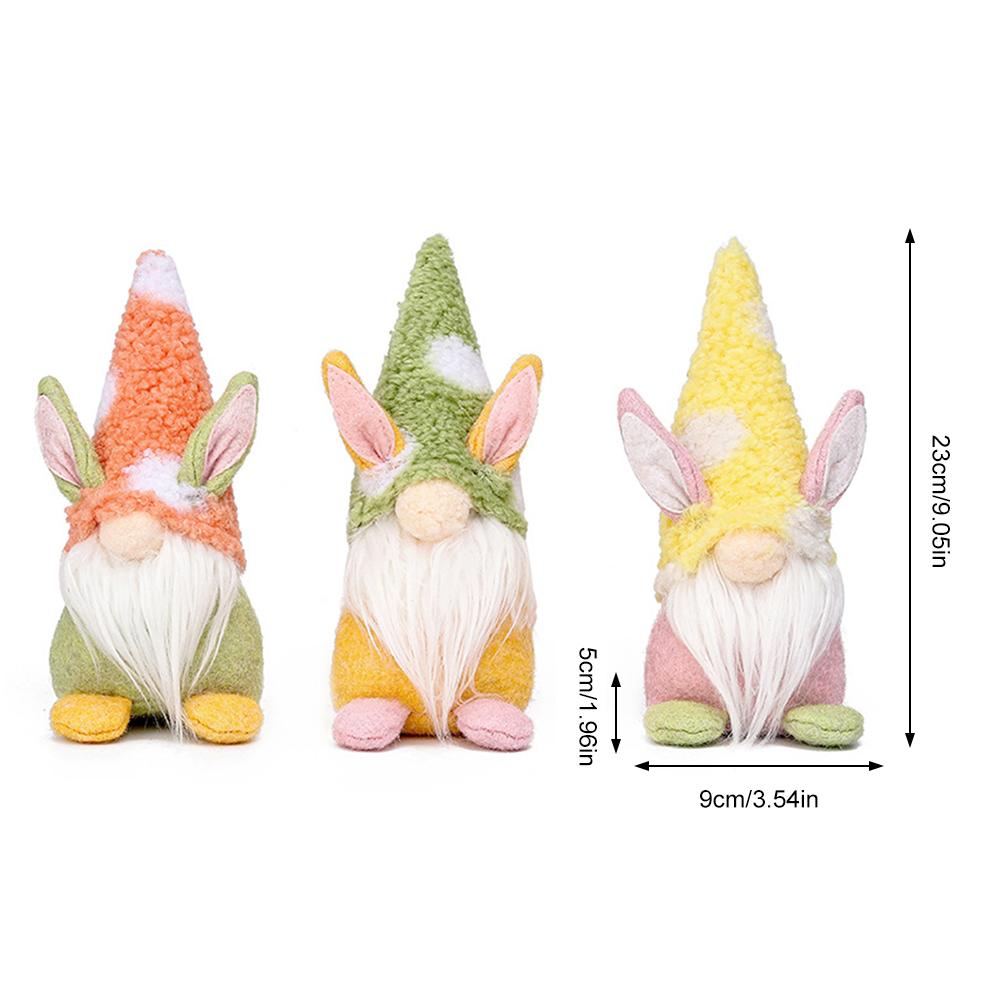 Easter Decorations Easter Faceless Dwarf Bunny Doll Household Desktop Ornaments for Girlfriends Kids