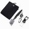 Golf Cleaning Tool Set Buckle Design Golf Towel Double Sided Golf Brush Foldable Golf Divot