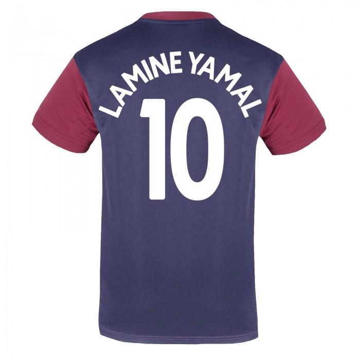 FC Barcelona Mens Lamine Yamal 10 Polyester T-Shirt