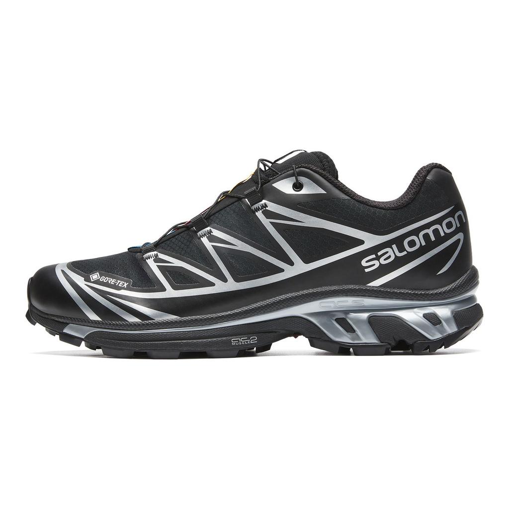SALOMON Xt-6 Gtx Минималистичные Удобные Амортизирующие Нескользящие Низкие Кроссовки для Активного Отдыха Унисекс Черный Серебристый Серый 474506