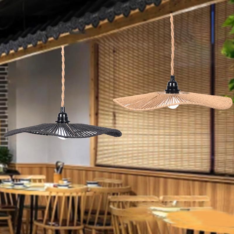 1 шт. Аксессуар Сделай сам Бытовой Чехол Украшение Креативное Украшение Ретро Имитация Ротанга Высокое Качество Пасторальный Стиль Абажур