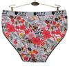 Нижнее белье, женские трусики, хлопковые трусы, трусы с высокой талией, нижнее белье с цветочным принтом, большие размеры, 6 шт./компл.