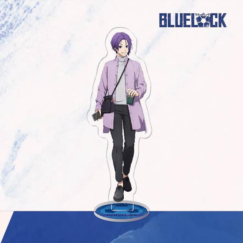 Модель подставки с синим замком, брелок для ключей Isagi Yoichi Bachira Meguru Kira Ryosuke Chigiri Hyoma, украшение для стоящего знака