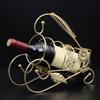 Red Wine Bottle Holder Champagne Storage Rack 3 Colors, Standing - Golden, 26x9x10x22.5cm