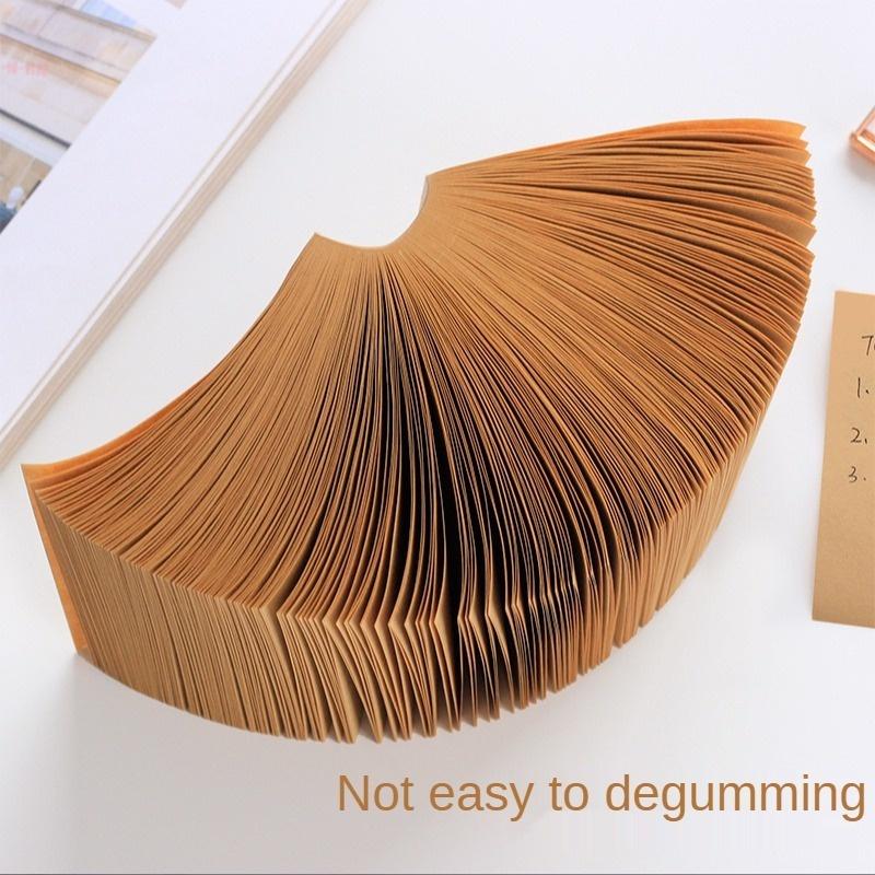 400 листов крафтовой бумаги стикер простой однотонный блок для заметок N-кратная паста утолщенный мемо стикер канцелярские товары офисные аксессуары LS