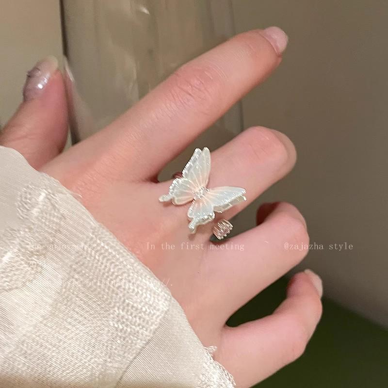 Комплект колец Love с корейским цирконием — роскошные простые кольца для универсального стиля