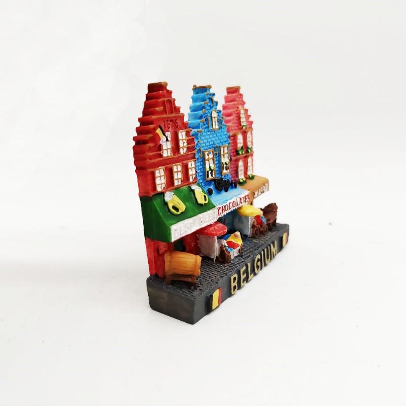 Бельгия Нежный Магнит на Холодильник Брюгге Брюссель Испания Австрия Смоляной Туристический Сувенир Магнитные Магниты Кухня Украшения Дома