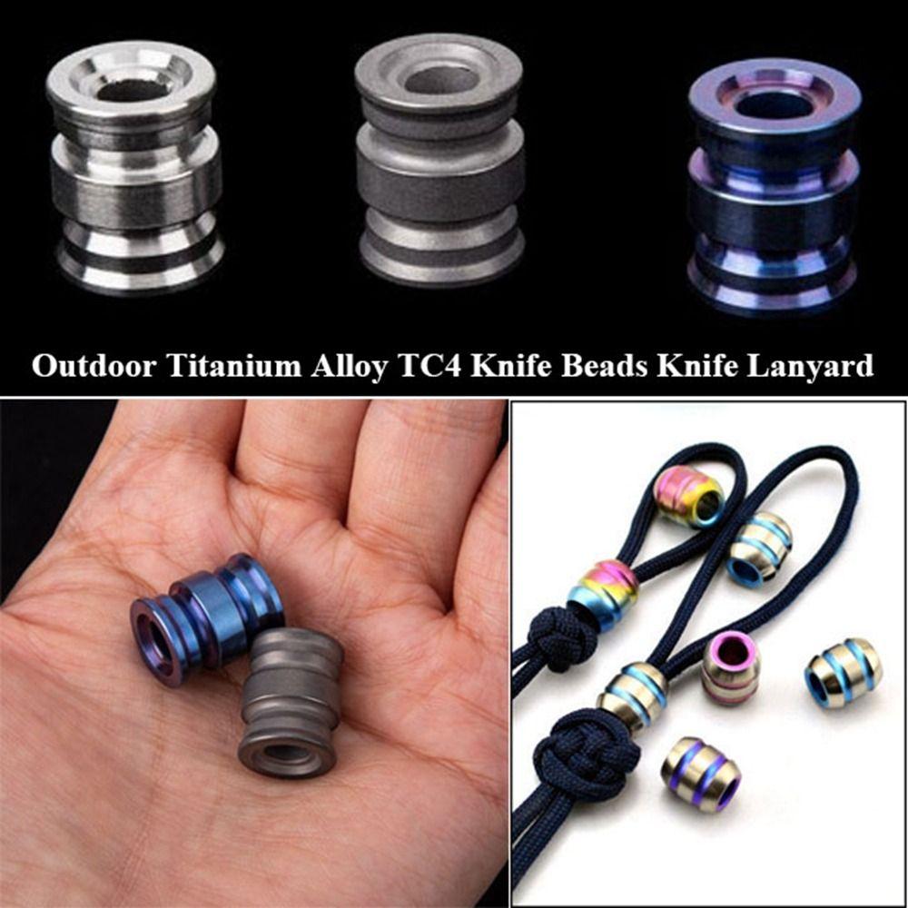 10 Styles TC4 Knife Beads High Quality Camping Knife Gadgets Knife Lanyard Pendant EDC Multi Tools