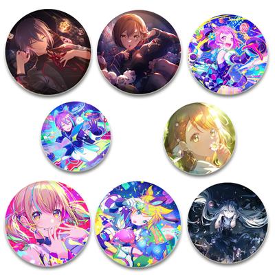 32/44/58MM Project SEKAI Аниме-булавки Милый мультяшный значок Ручной работы из жести Броши Нагрудник для рюкзака Одежда Подарочный аксессуар