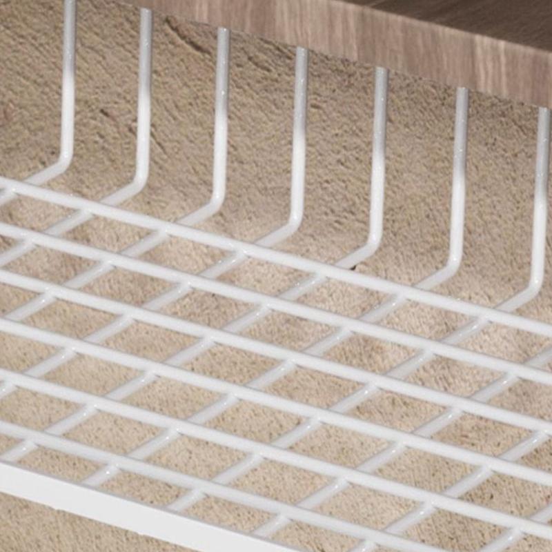 1 шт. Белая/Черная подвесная сетчатая корзина из железа, большая вместимость, подвесная под шкаф, на стену, в гардероб, корзина для хранения, кухонные инструменты