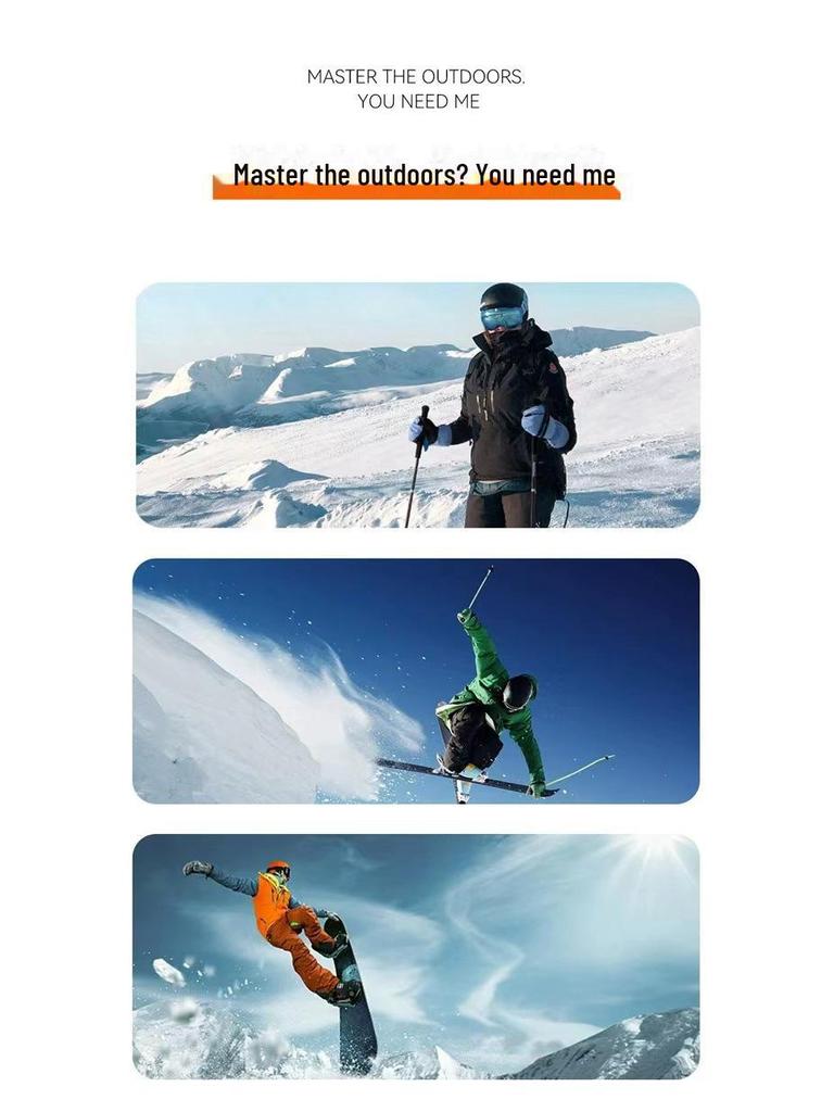 Unisex Winter Ski Gloves: Thick, Warm, Waterproof, Touchscreen-Compatible for Outdoor Riding and Motorcycling