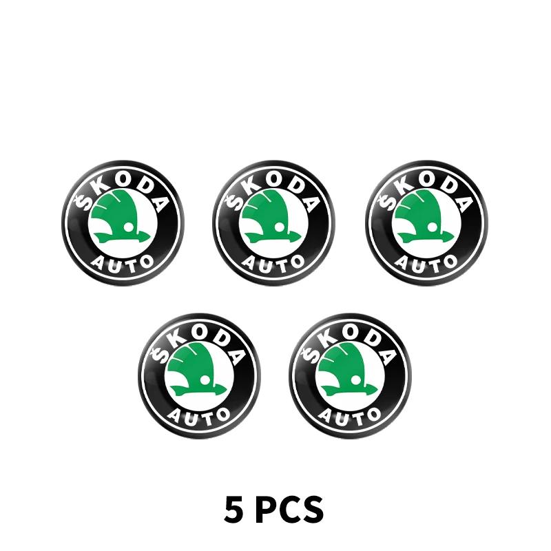 EMIW1 15mm Car Lock Keyhole Stickers Decoration Protection For Skoda Octavia A5 A4 Mk1 Fabia Superb Rapid Mk3 Yeti Kodiaq 2006 Sign