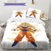 Постельное белье с узором Dragon Ball Super, Комплект одеяло, Пододеяльник, Наволочка, Домашний подарок на день рождения (1 пододеяльник + 2 наволочки, без наполнителя)