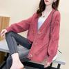 Женский свитер-жакет, новая осенне-зимняя мода, бахрома, повседневный воротник, кардиган с длинным рукавом, трендовая верхняя одежда