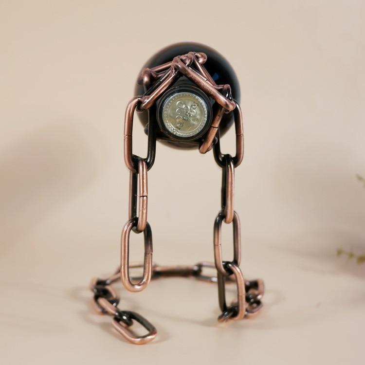 Волшебная Подвесная Железная Цепь Винная Полка Металлическая Цепь Подвесной Держатель для Винных Бутылок Барный Шкаф Подставка для Дисплея Полка Кронштейн Домашний Декор